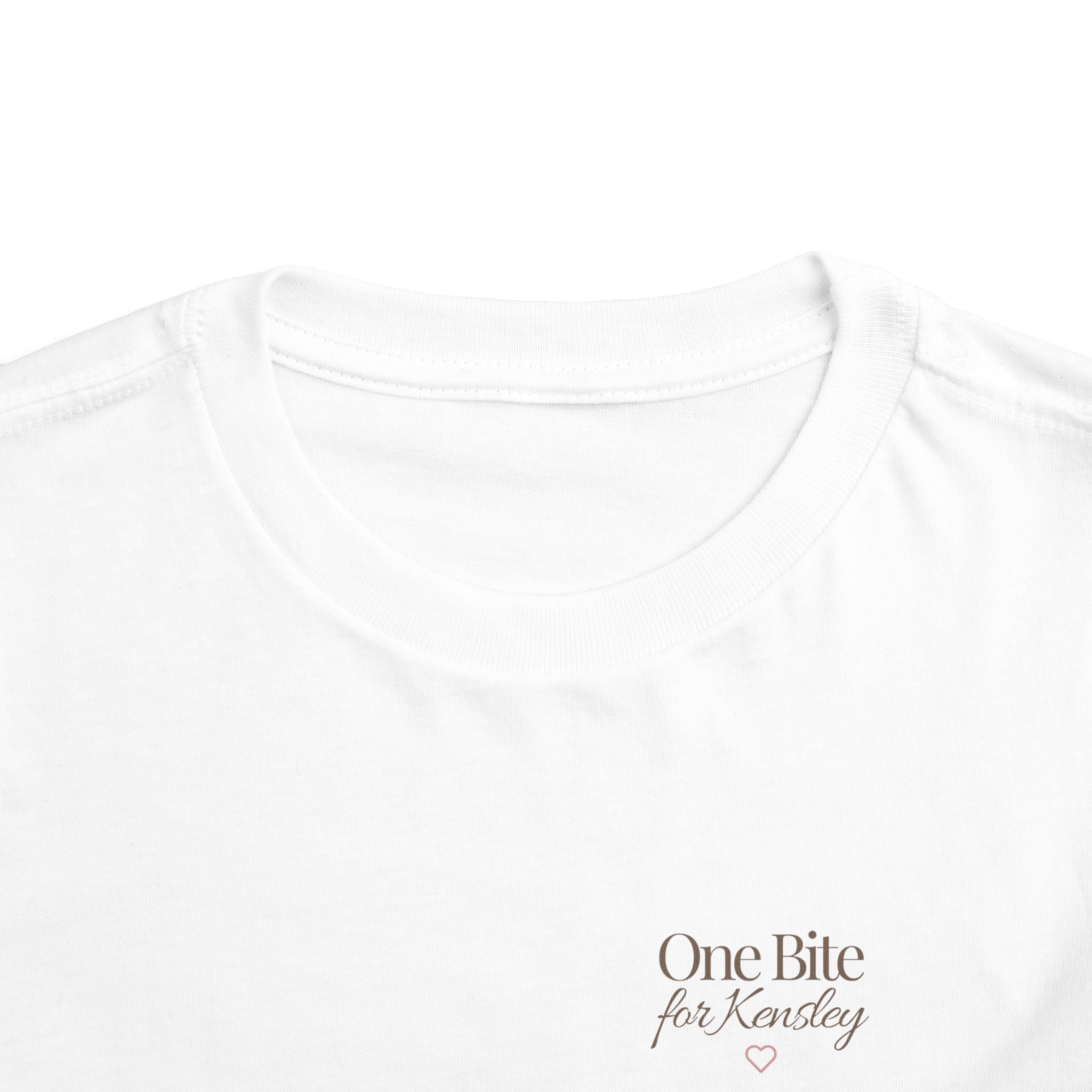 Toddler Tee — "Every Bite Tells Her Story" Personalized Feeding Milestone Shirt