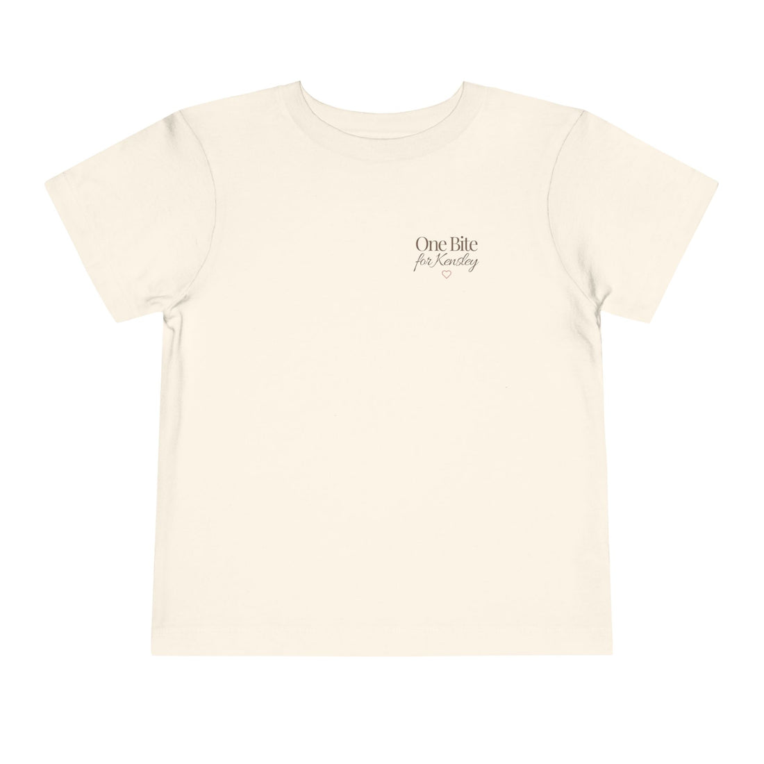 Toddler Tee — "Every Bite Tells Her Story" Personalized Feeding Milestone Shirt
