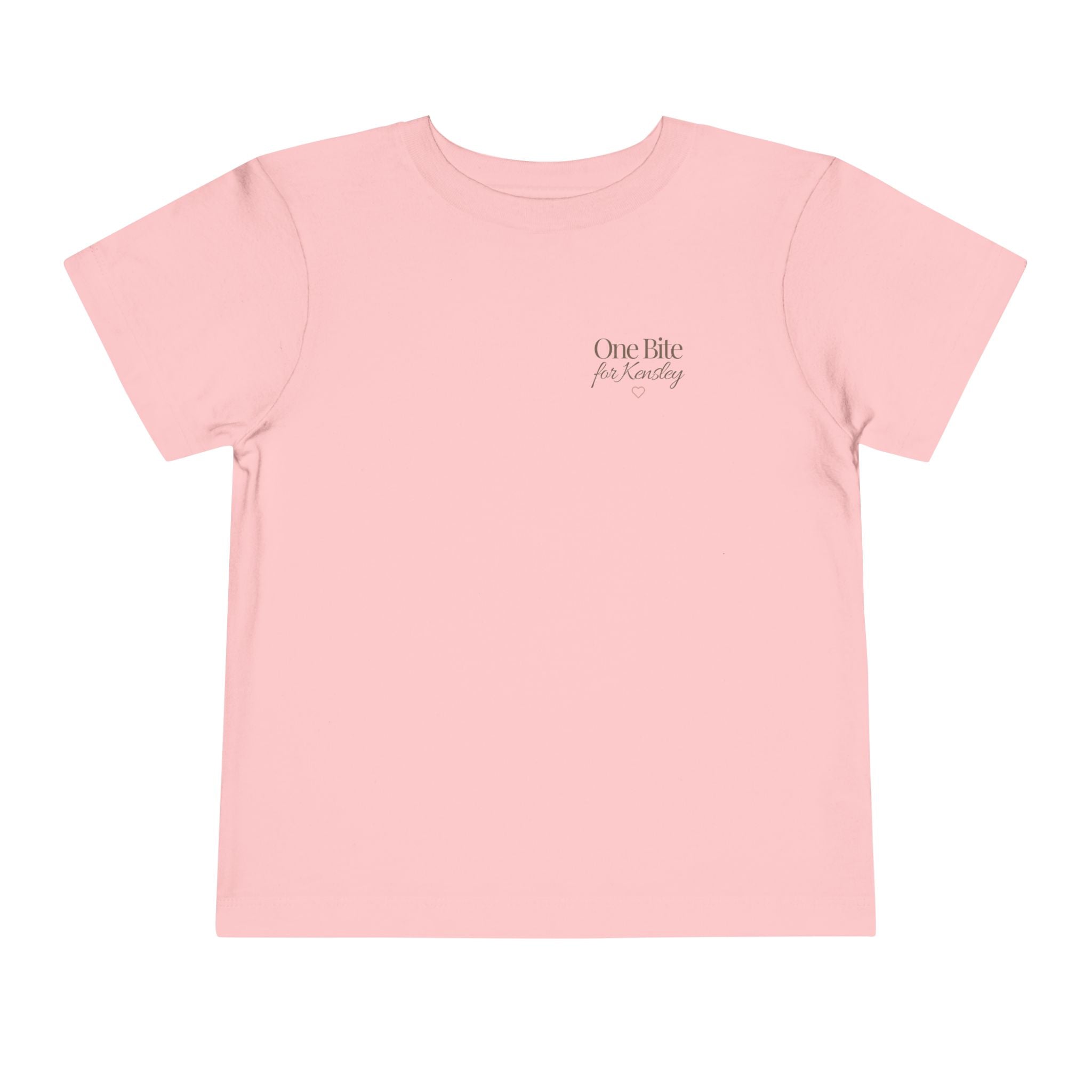 Toddler Tee — "Every Bite Tells Her Story" Personalized Feeding Milestone Shirt