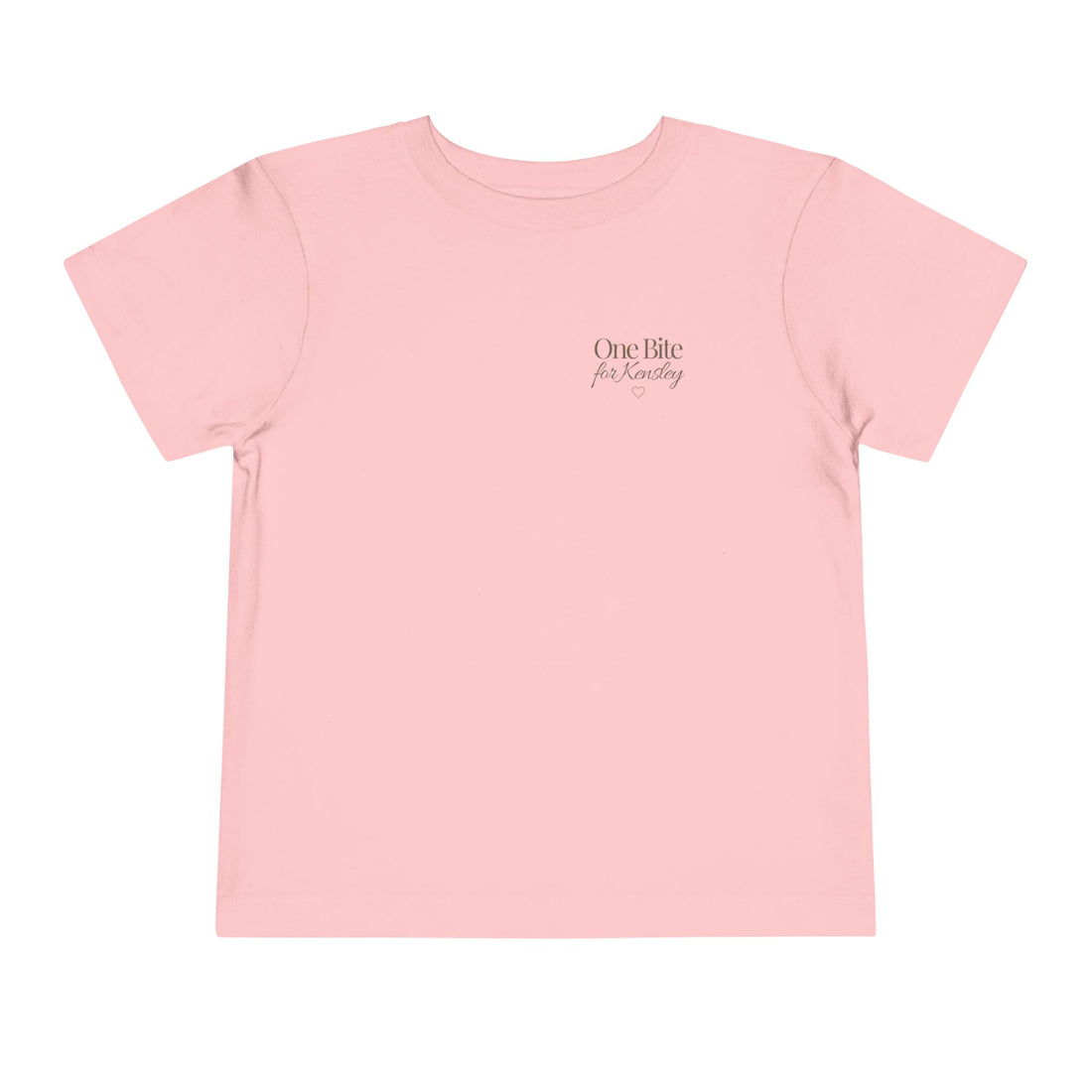 Toddler Tee — "Every Bite Tells Her Story" Personalized Feeding Milestone Shirt