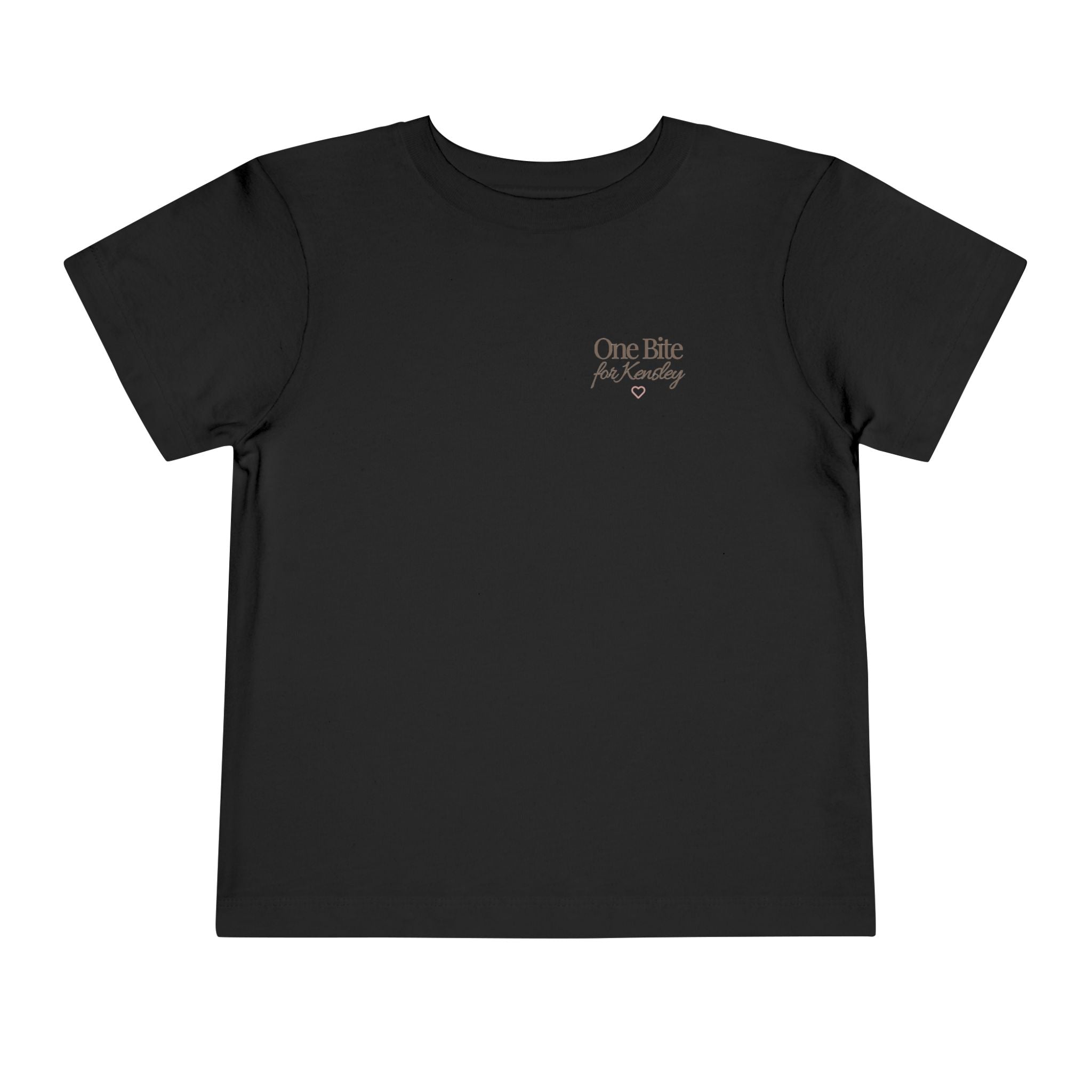 Toddler Tee — "Every Bite Tells Her Story" Personalized Feeding Milestone Shirt