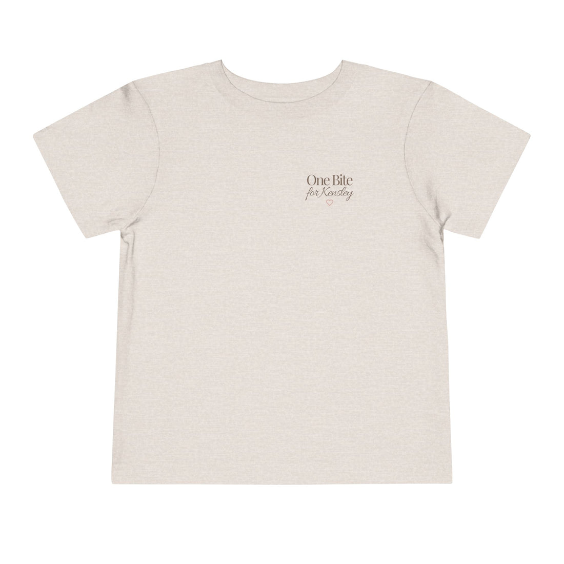 Toddler Tee — "Every Bite Tells Her Story" Personalized Feeding Milestone Shirt